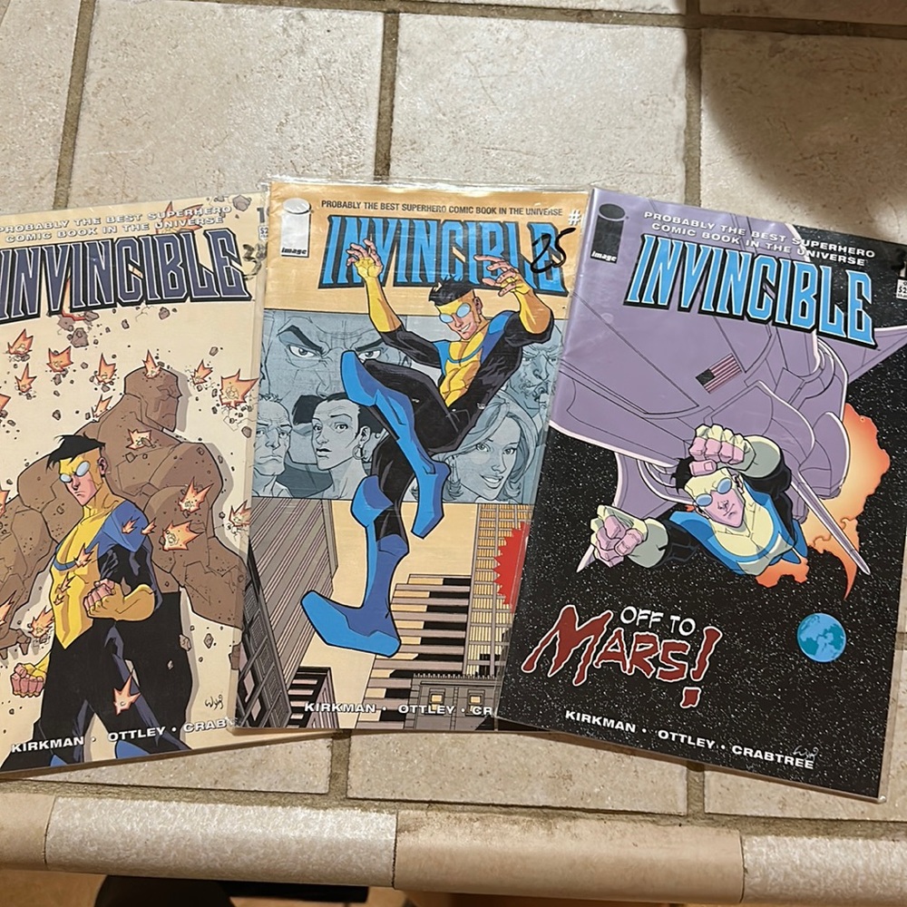 Set of Invincible comic books